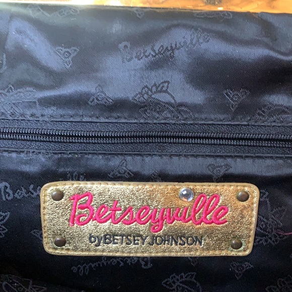 Betseyville by Betsey Johnson Gold Handbag - Picture 9 of 12
